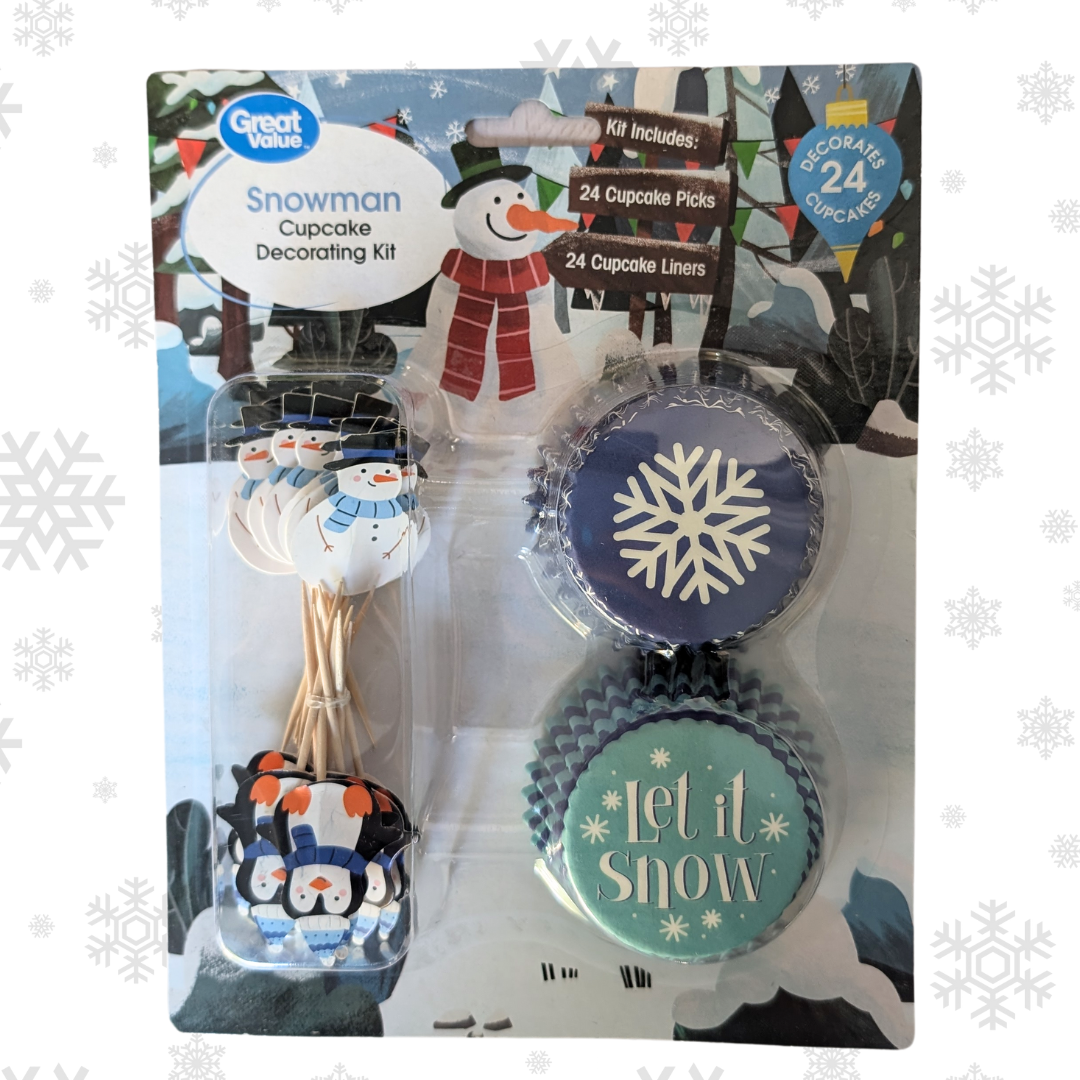Cupcake Decorating Kit SNOWMAN