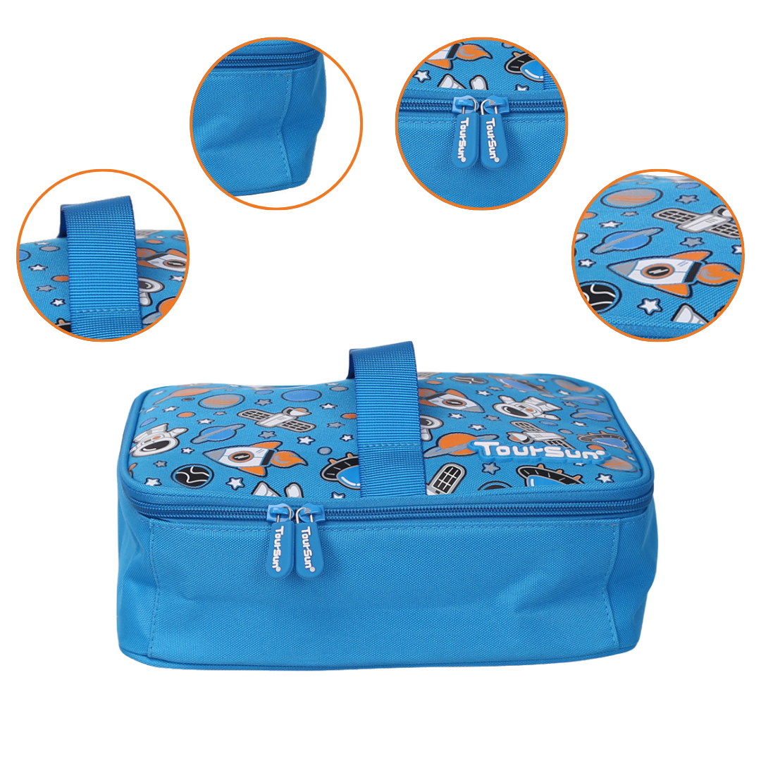 Lunchbag azul astronautas modelo 2