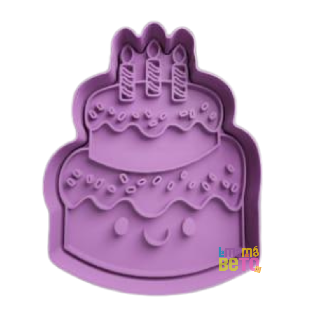 Cortador de galleta de 10 cm Pastel