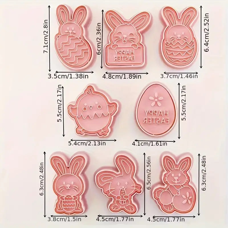 Cortadores de galletas Pascua modelo 2