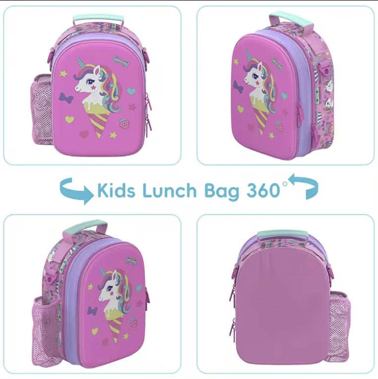 Lunchbag rosa unicornios