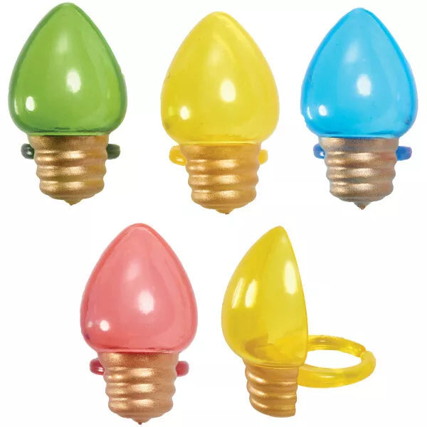 Anillos para cupcake Luces de Navidad