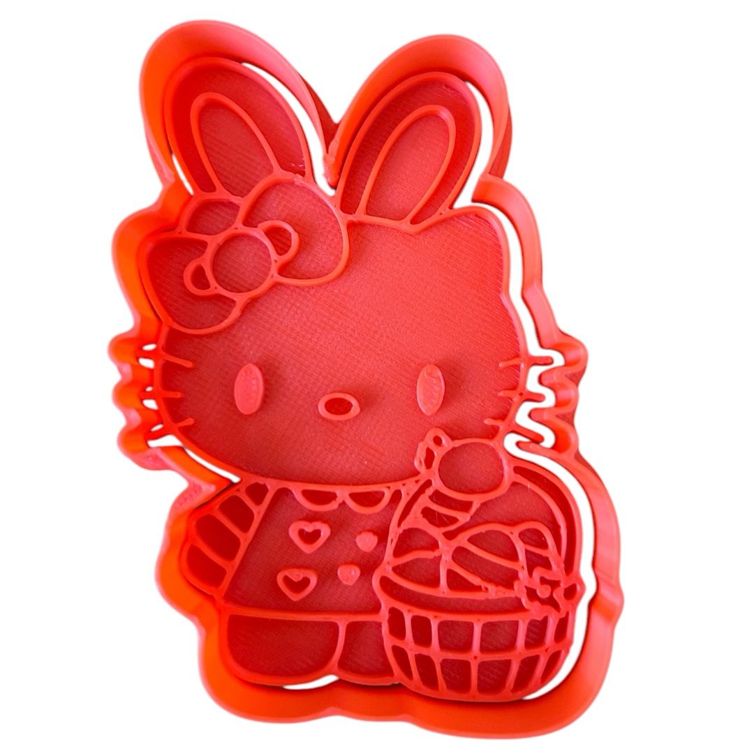 Cortador de galletas 8 cm Kitty Pascua