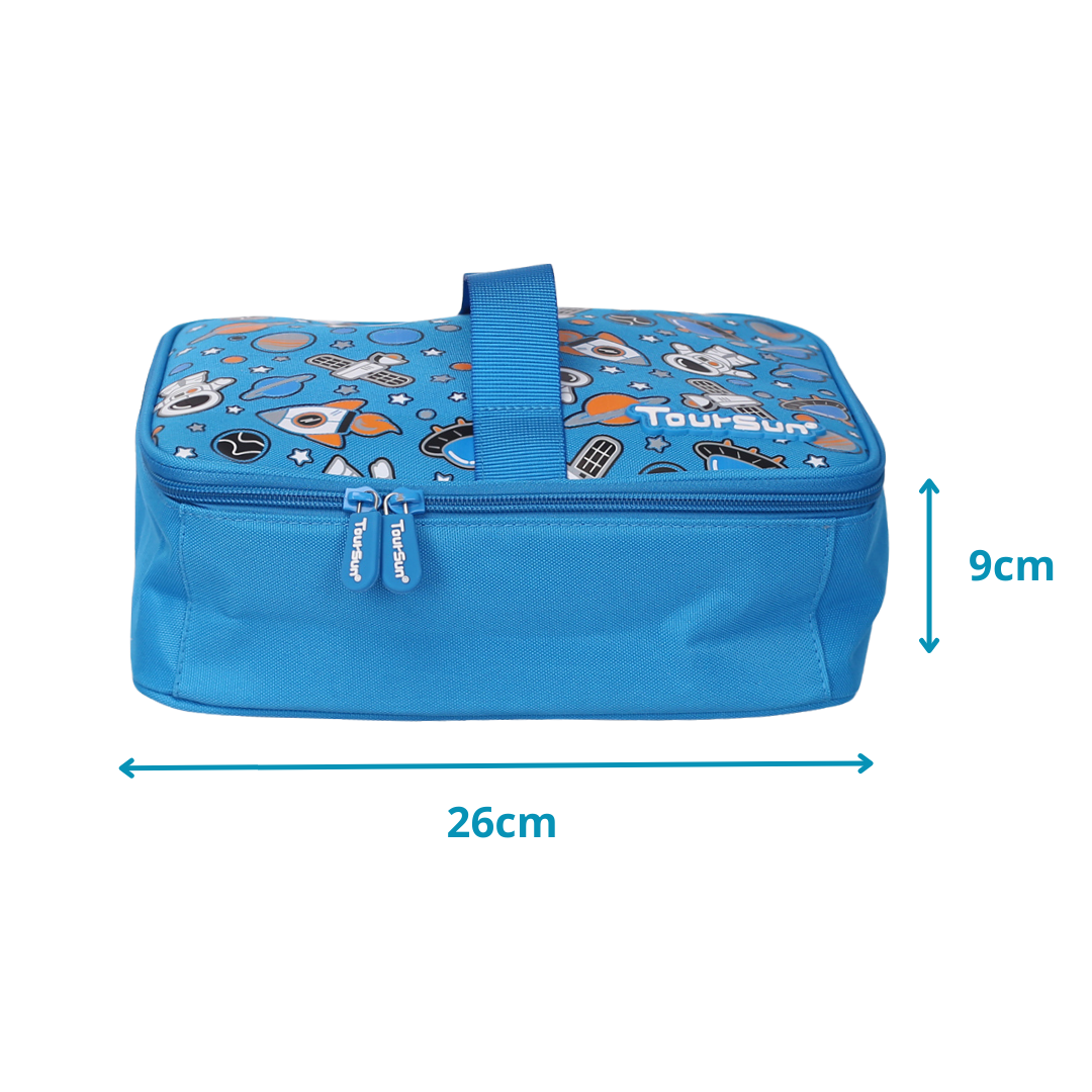 Lunch bag azul astronautas modelo 2