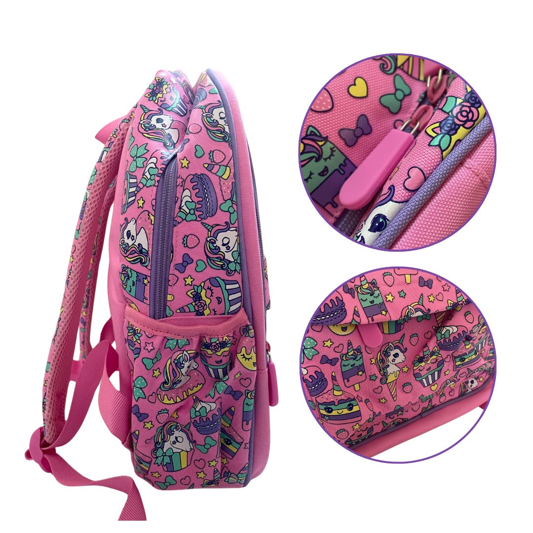 Mochila rosa unicornios