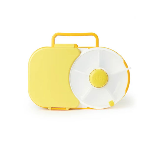 Lunch Box con Snack Spinner - Amarilla