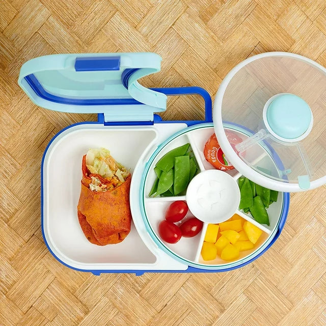 Lunch Box GoBe con Snack Spinner - Azul