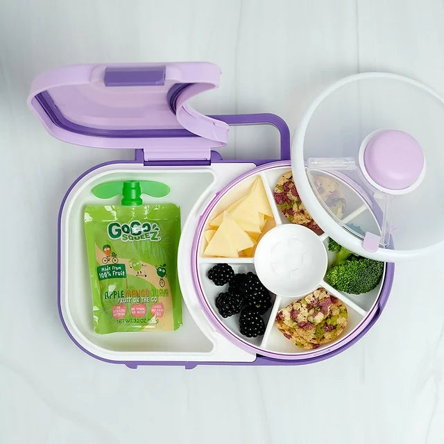 Lunch Box GoBe con Snack Spinner - Lila